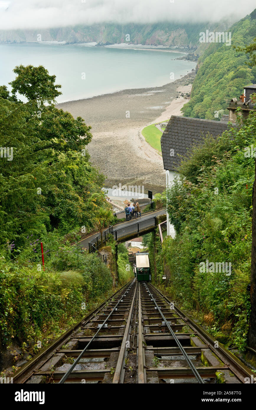 Lynton and lynmouth funicular cliff railway hi-res stock photography ...