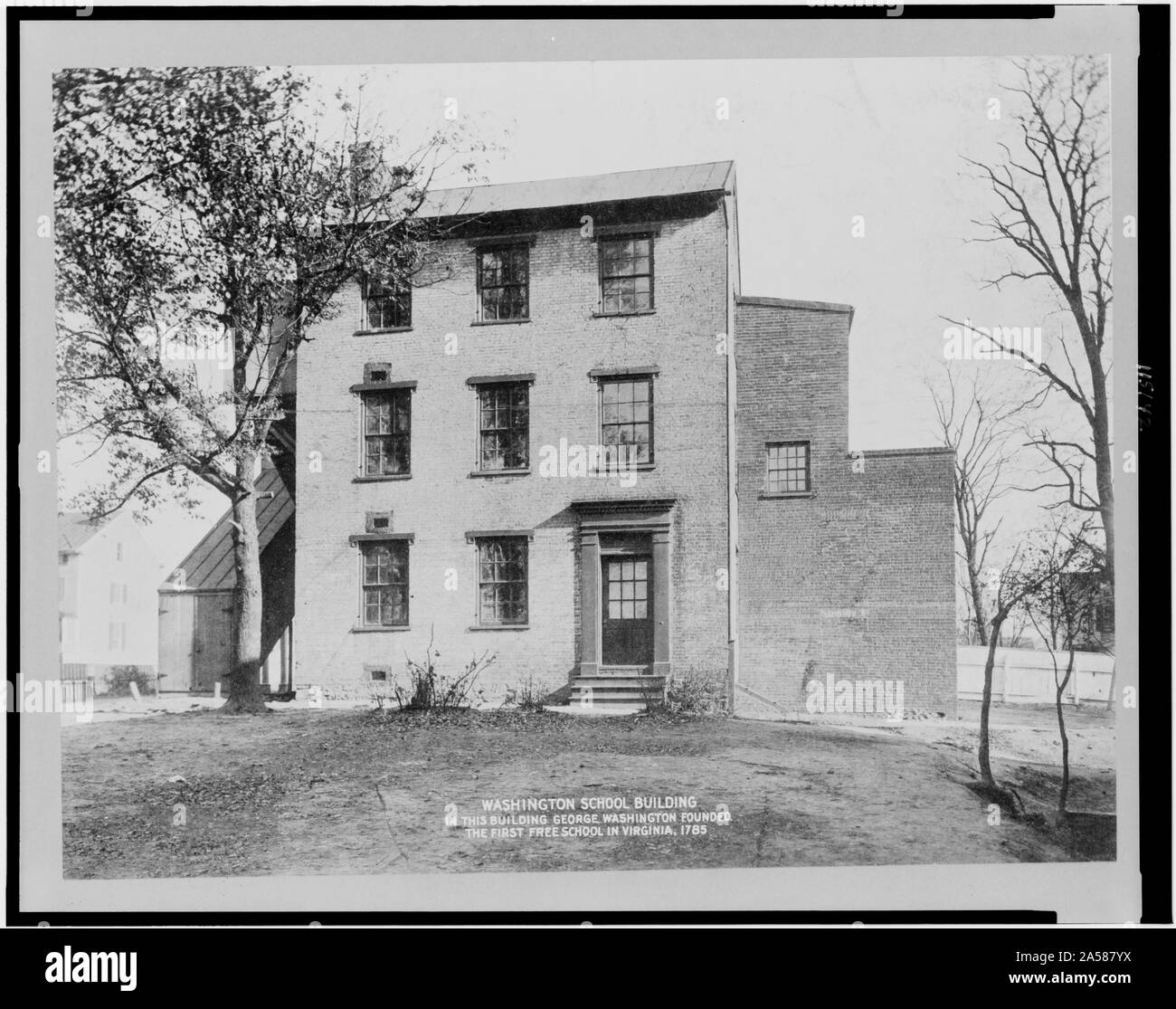 Washington School building Stock Photo