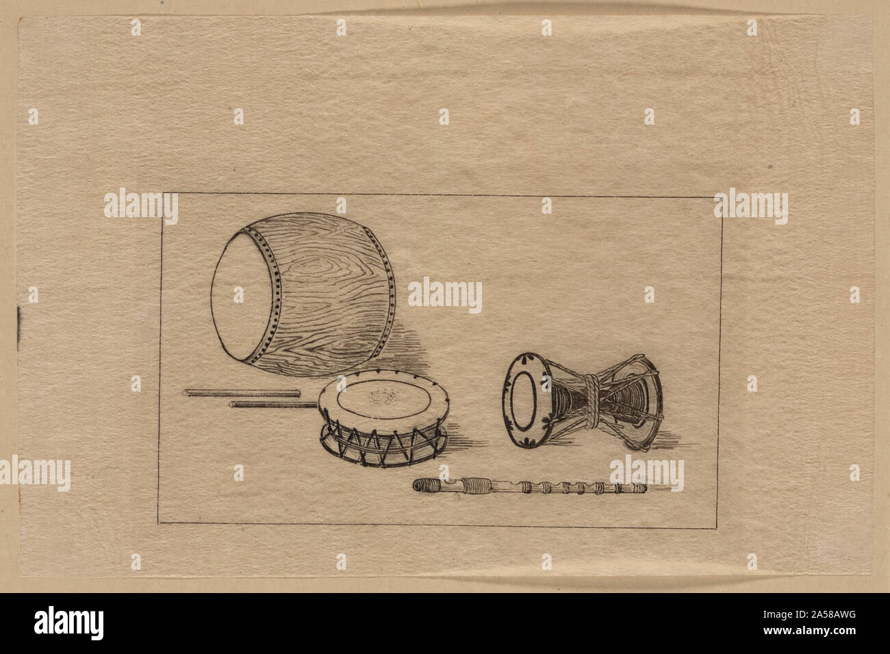Types of drums Stock Photo