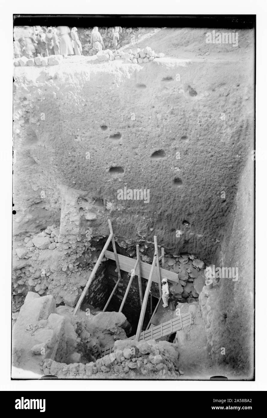 Tyropoeon Valley excavation pit Stock Photo - Alamy