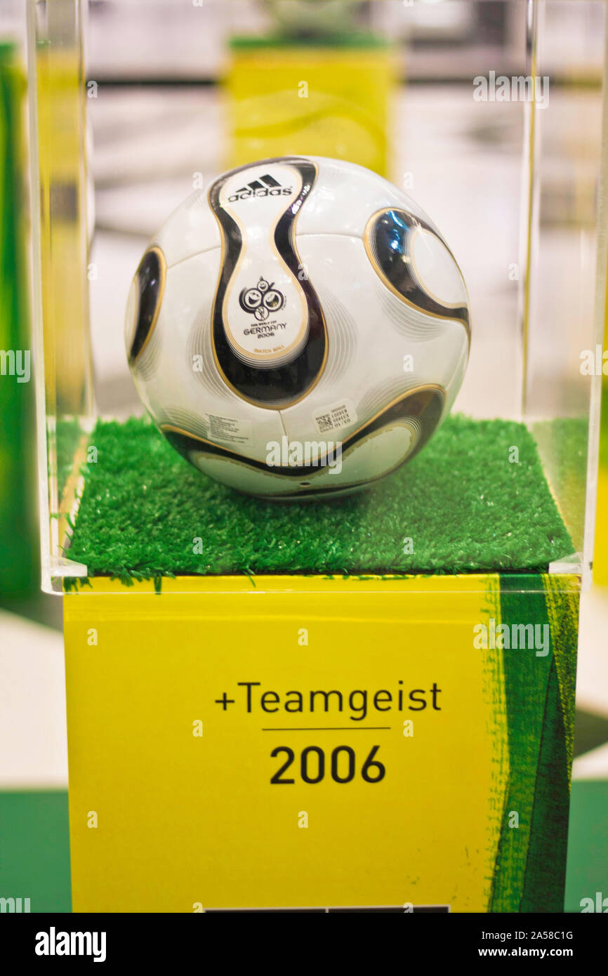 Ball used in the World Cup 2006 Exhibition at Shopping Morumbi, capital, São Paulo, Brazil Stock Photo