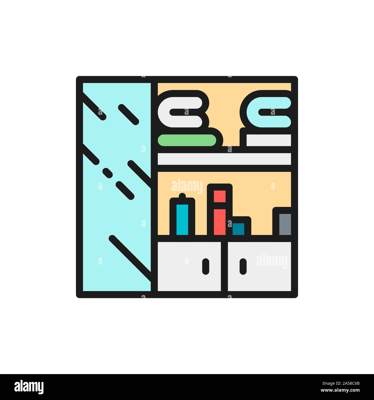 Office closet icon simple Stock Vector Images - Alamy