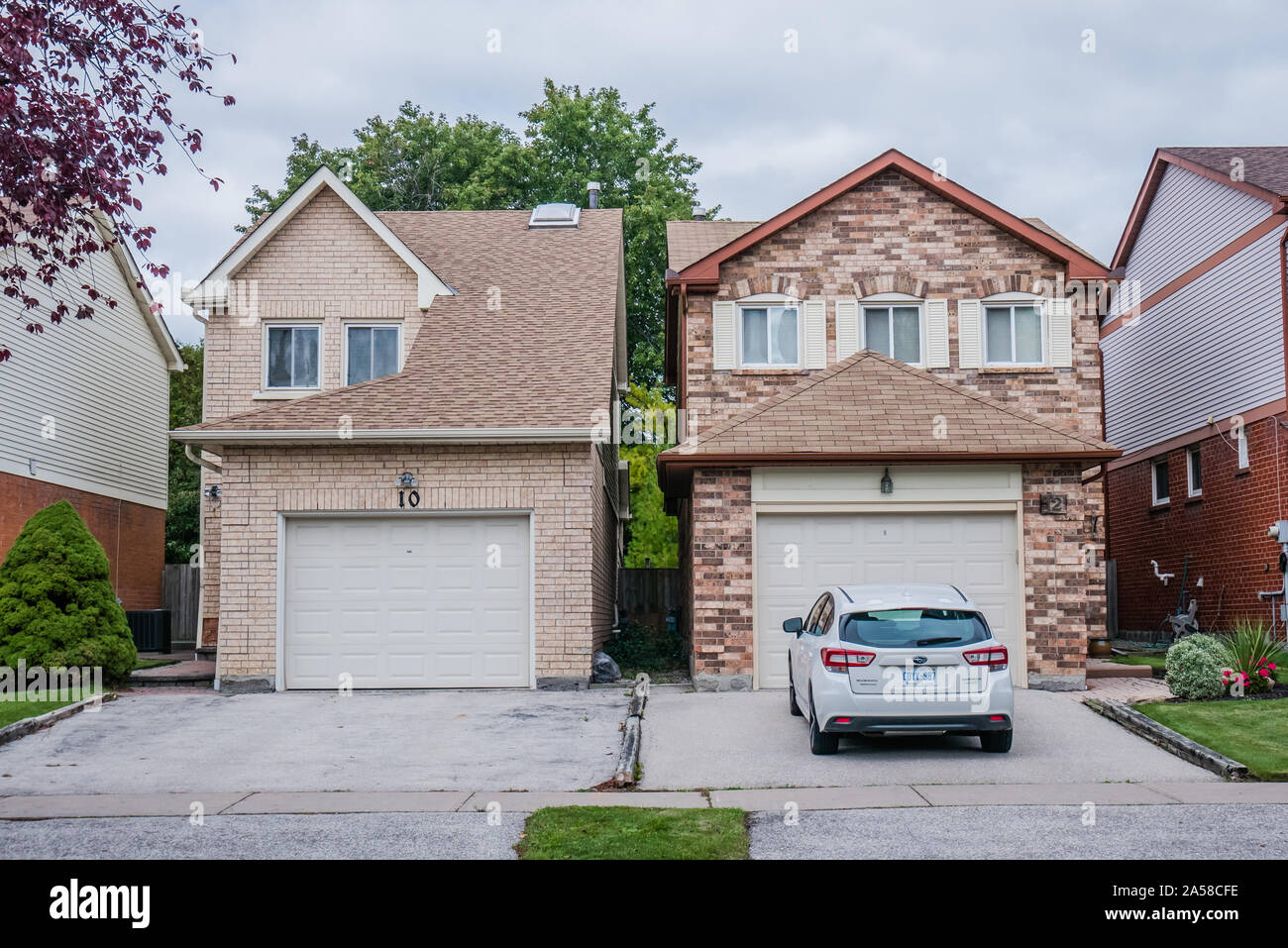 toronto semi detached homes Stock Photo Alamy
