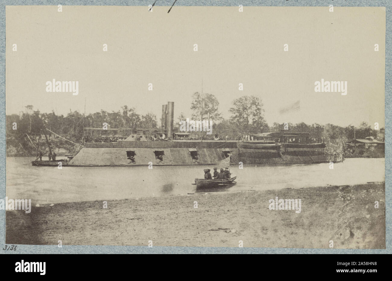 U.S. gunboat Pittsburg Mississippi River Fleet Stock Photo Alamy