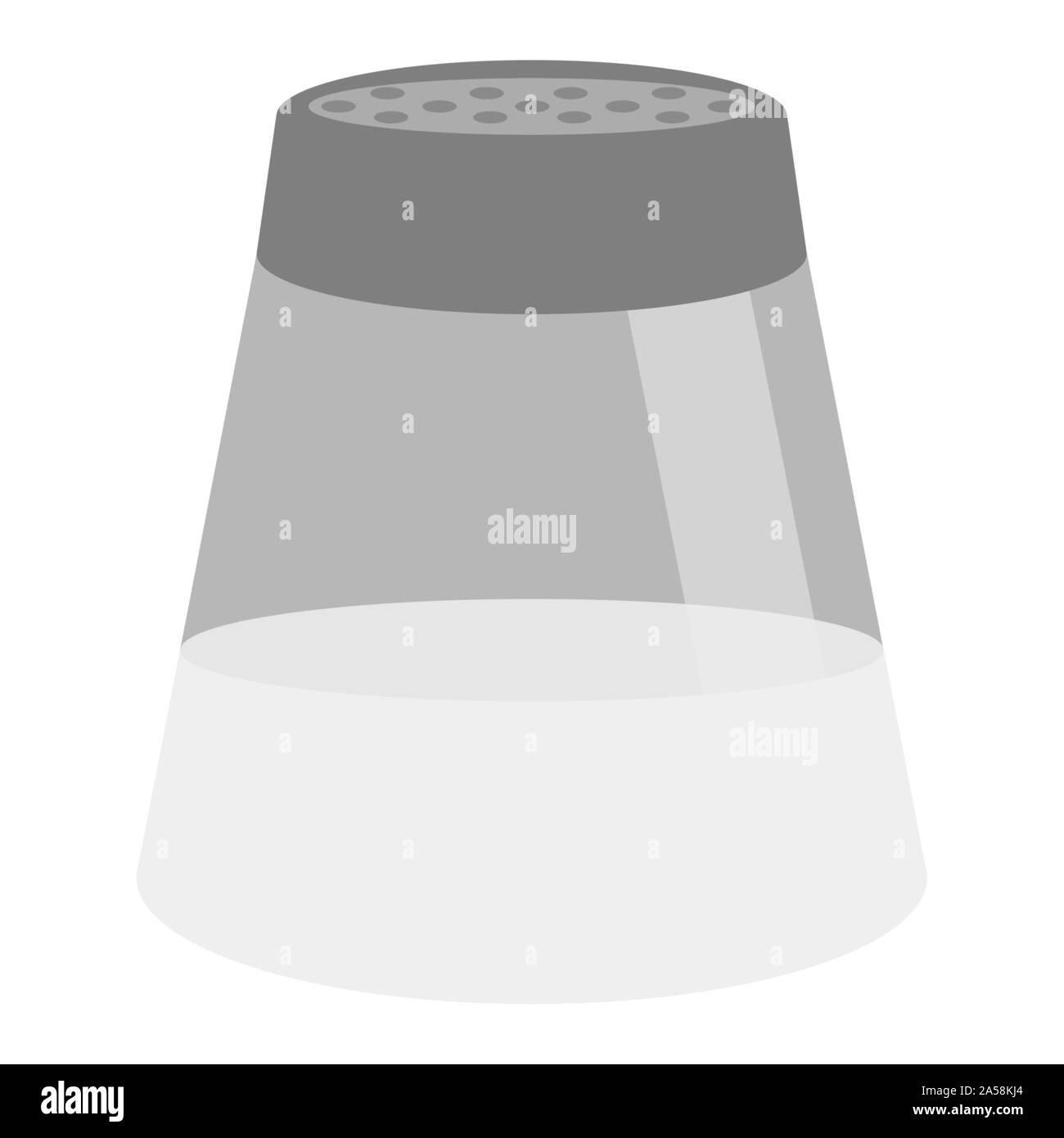 Isolated salt shaker over a white background Vector Stock Vector