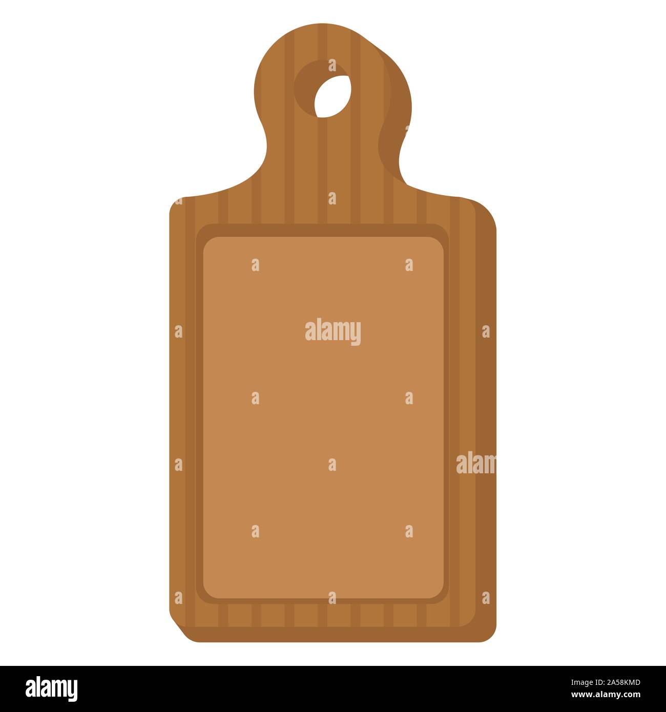 Wooden cutting board over a white background - Vector Stock Vector ...