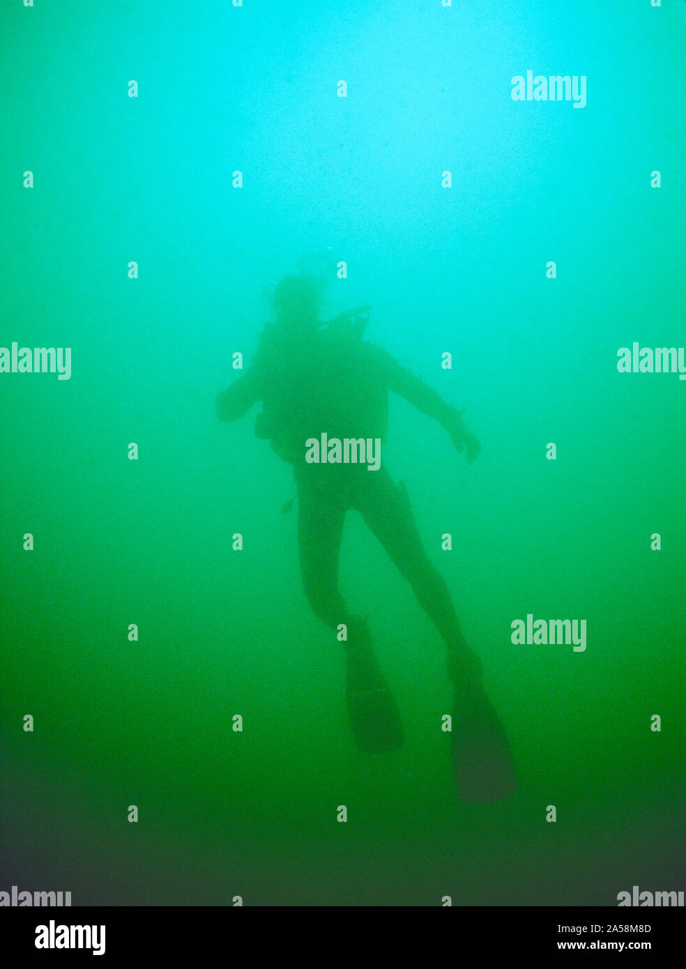 Scuba diver silhouette hi-res stock photography and images - Alamy