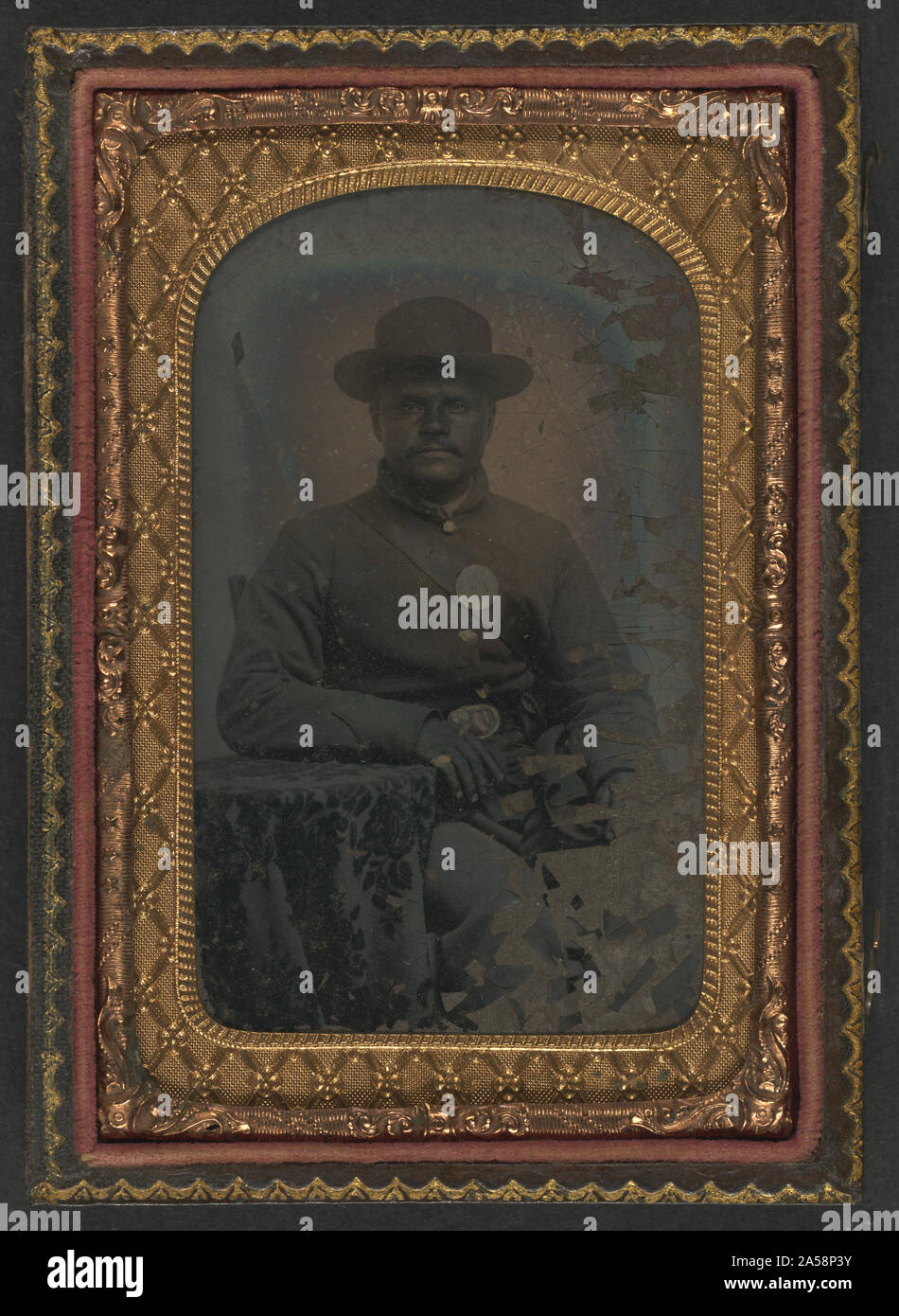 Unidentified African American soldier in Union uniform Stock Photo - Alamy