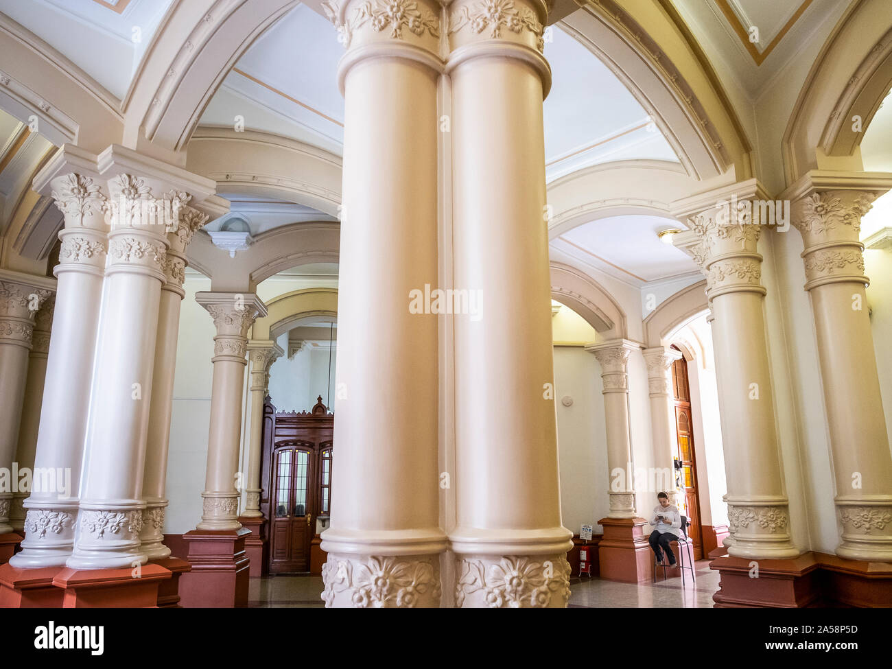 Interior of Palacio de la cultura, Rafael Uribe Uribe, Palace of Culture, Medellín, Colombia Stock Photo