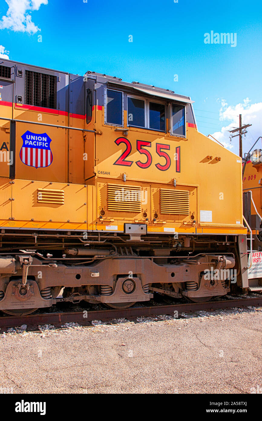 2551 Union Pacific GW6000CW at the Tucson rail yard in