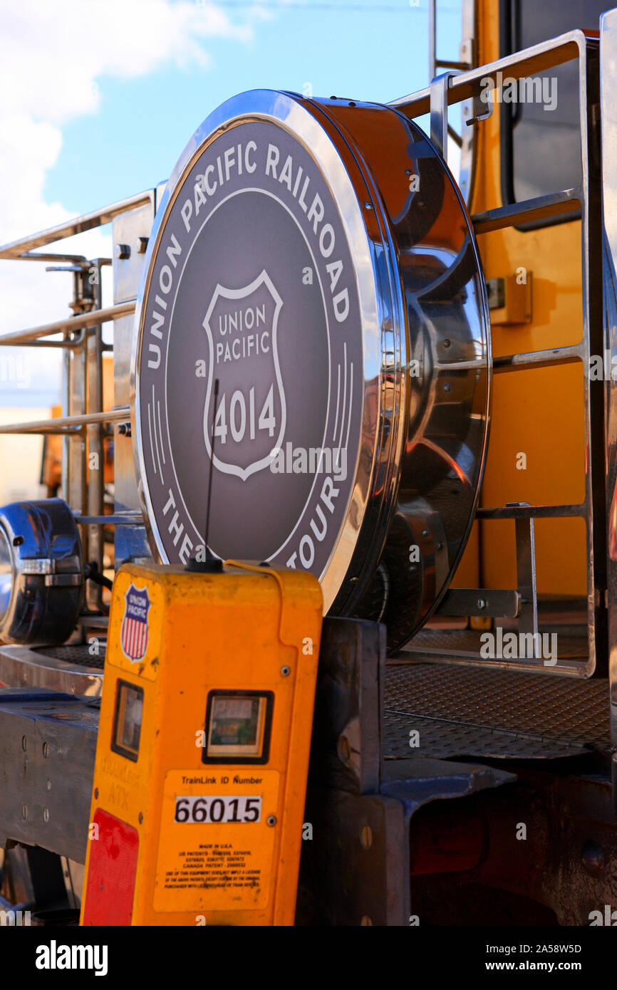 The end carriage of the Big Boy 4014 Union Pacific Railroad anniversary