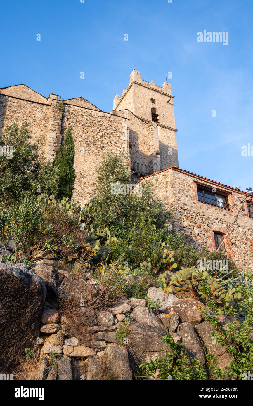 Church of Saint-Vincent-d'En-Haut in Eus, Pyrenees-Orientales, France Stock Photo