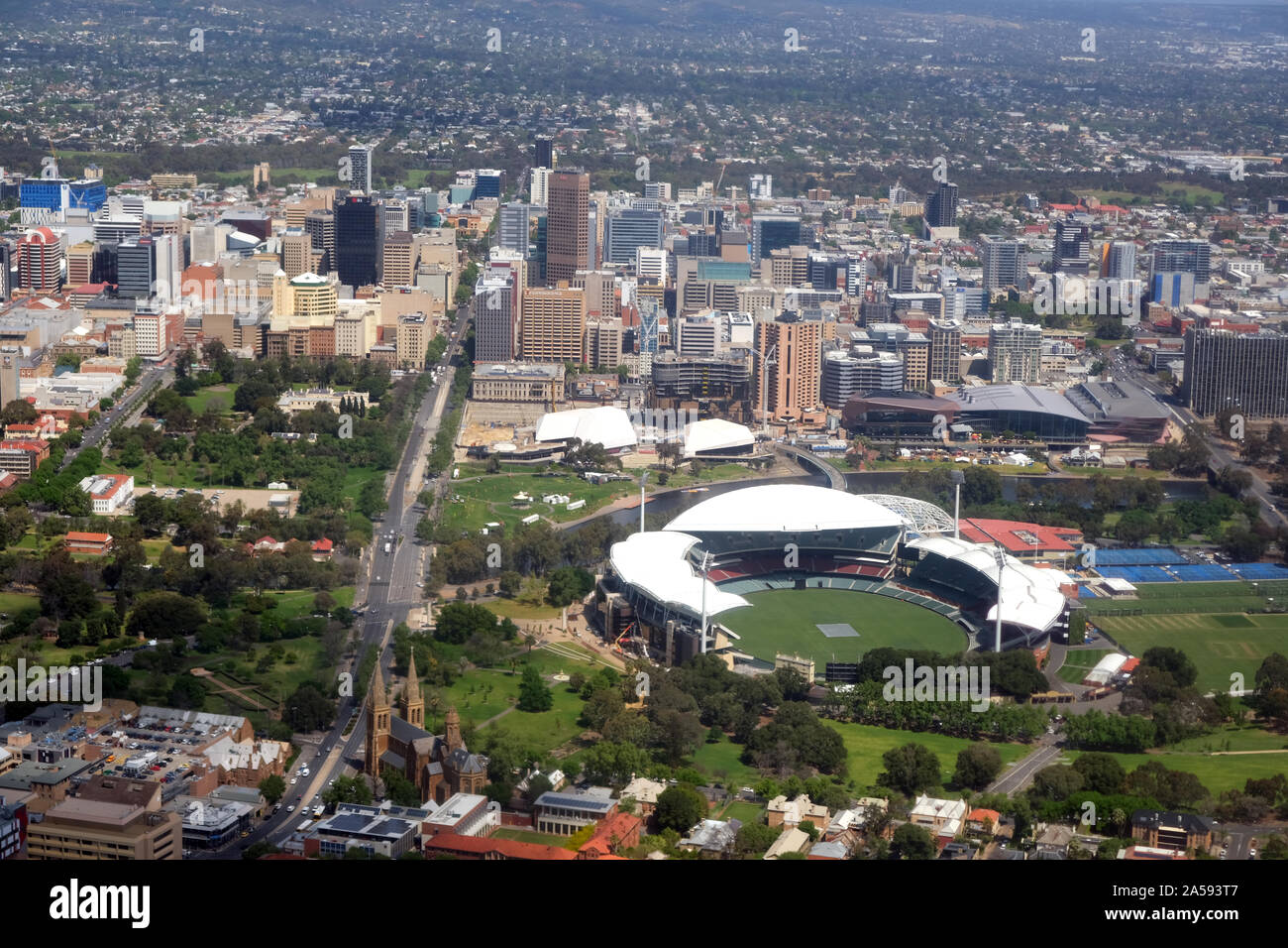 Aerial view of Adelaide South Australia Stock Photo Alamy