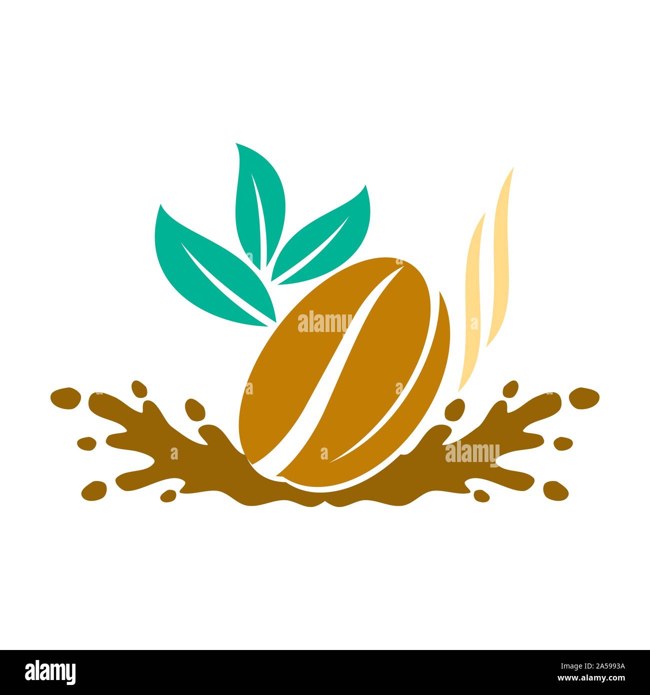 Coffee Logo Template Vector Icon Illustration Design Isolated Stock Vector