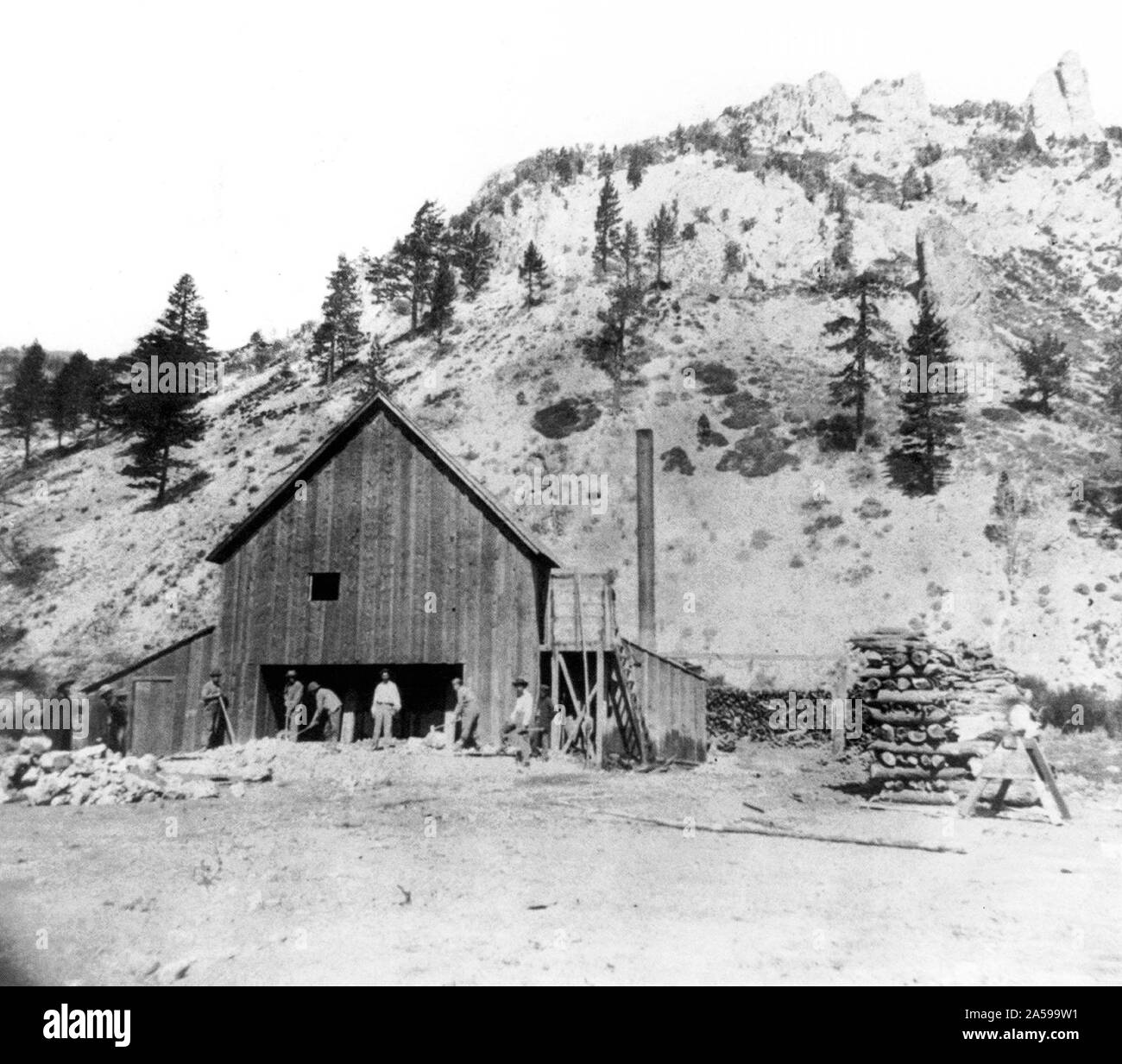 California History Quartz Mill, Silver Mountain, Alpine County ca