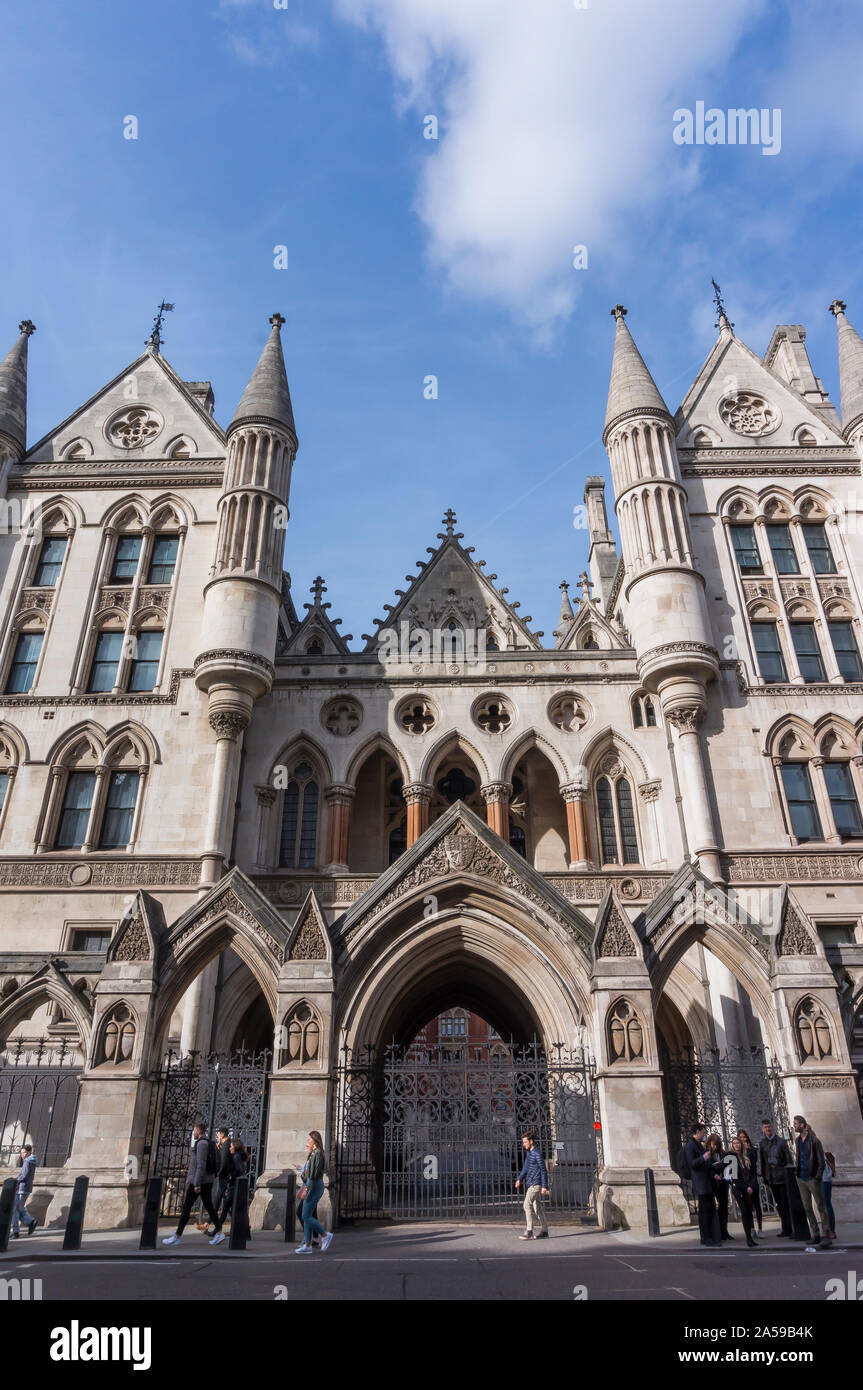 The Royal Courts of Justice, London City Stock Photo - Alamy