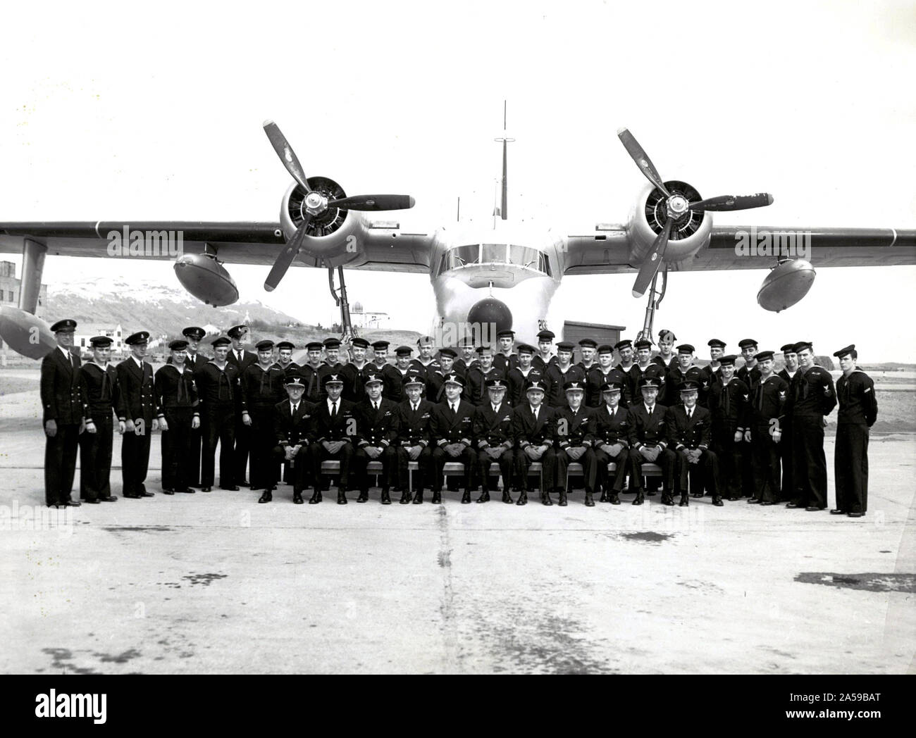Coast Guard  Air Station Kodiak, Alaska Crew  - unknown date Stock Photo