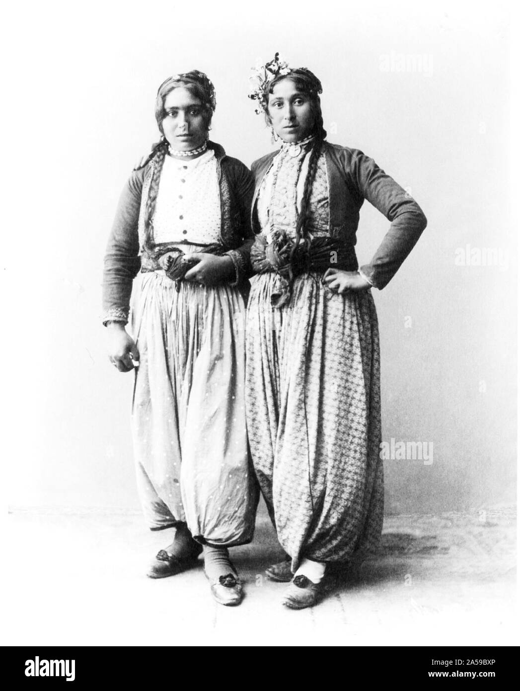 1860s Historic Photo Print Two Gypsy Women 