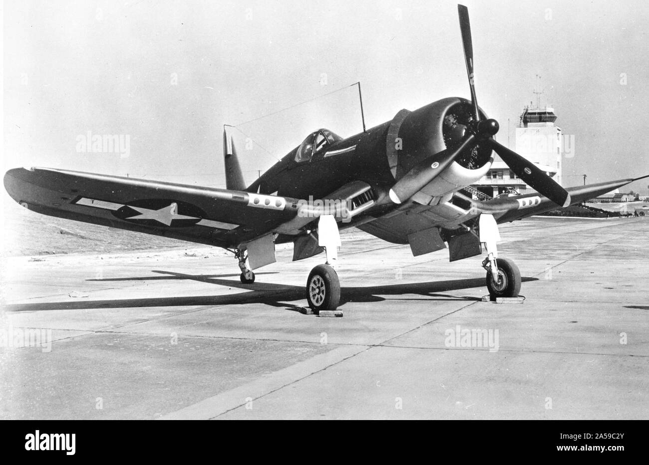 FG Fighter Corsair, single engine  ca. possibly 1956 Stock Photo