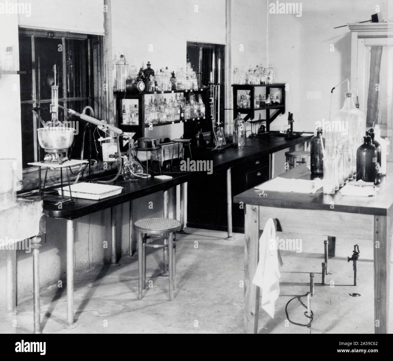 A chemistry laboratory in St. Elizabeths Hospital's Blackburn