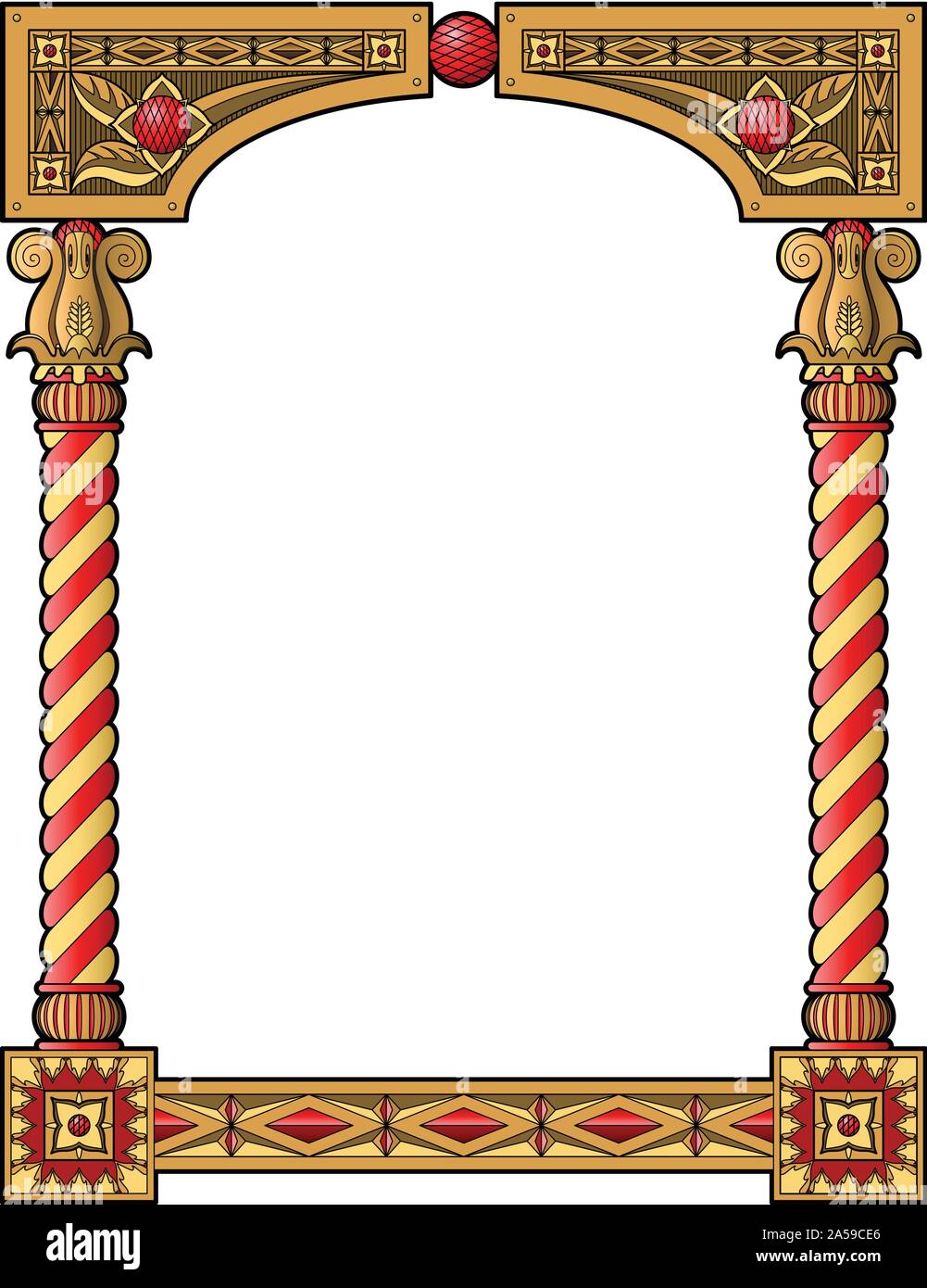 Traditional column frame Stock Vector Image & Art - Alamy