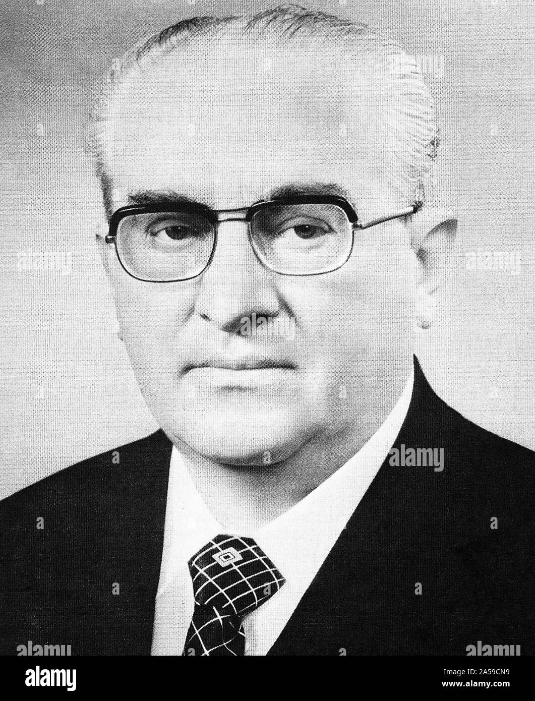 Yuri Andropov - Portrait, August 1983 Stock Photo
