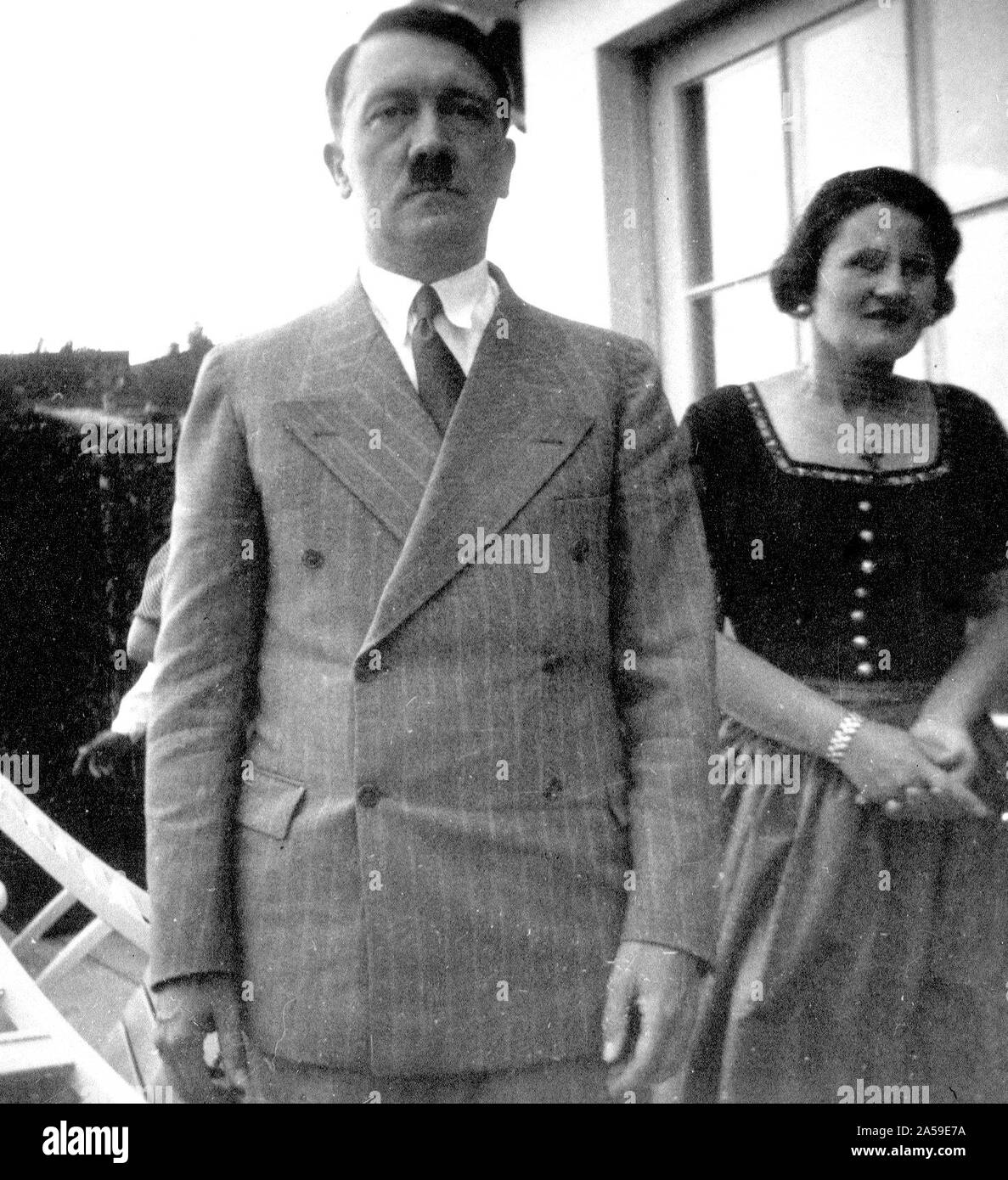 Eva Braun Collection (album 29) - Candid photo of Adolf Hitler ca. late 1930s or early 1940s Stock Photo