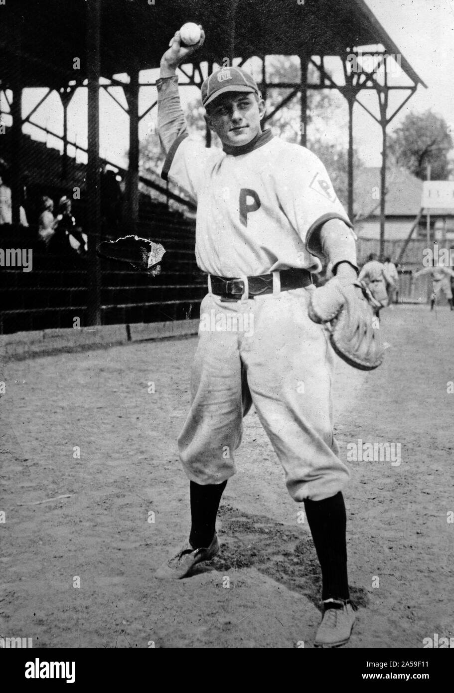 Sam Crawford, from the Baseball Players set (W500) (Orange Borders), 1910  Stock Photo - Alamy