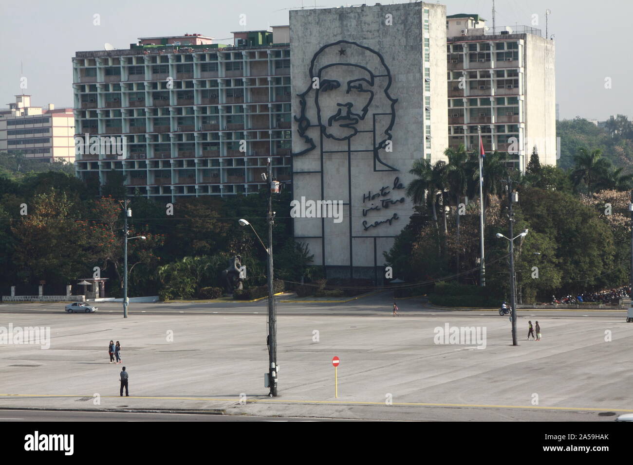 Plaza de la Revolución in Havana Cuba. Stock Photo