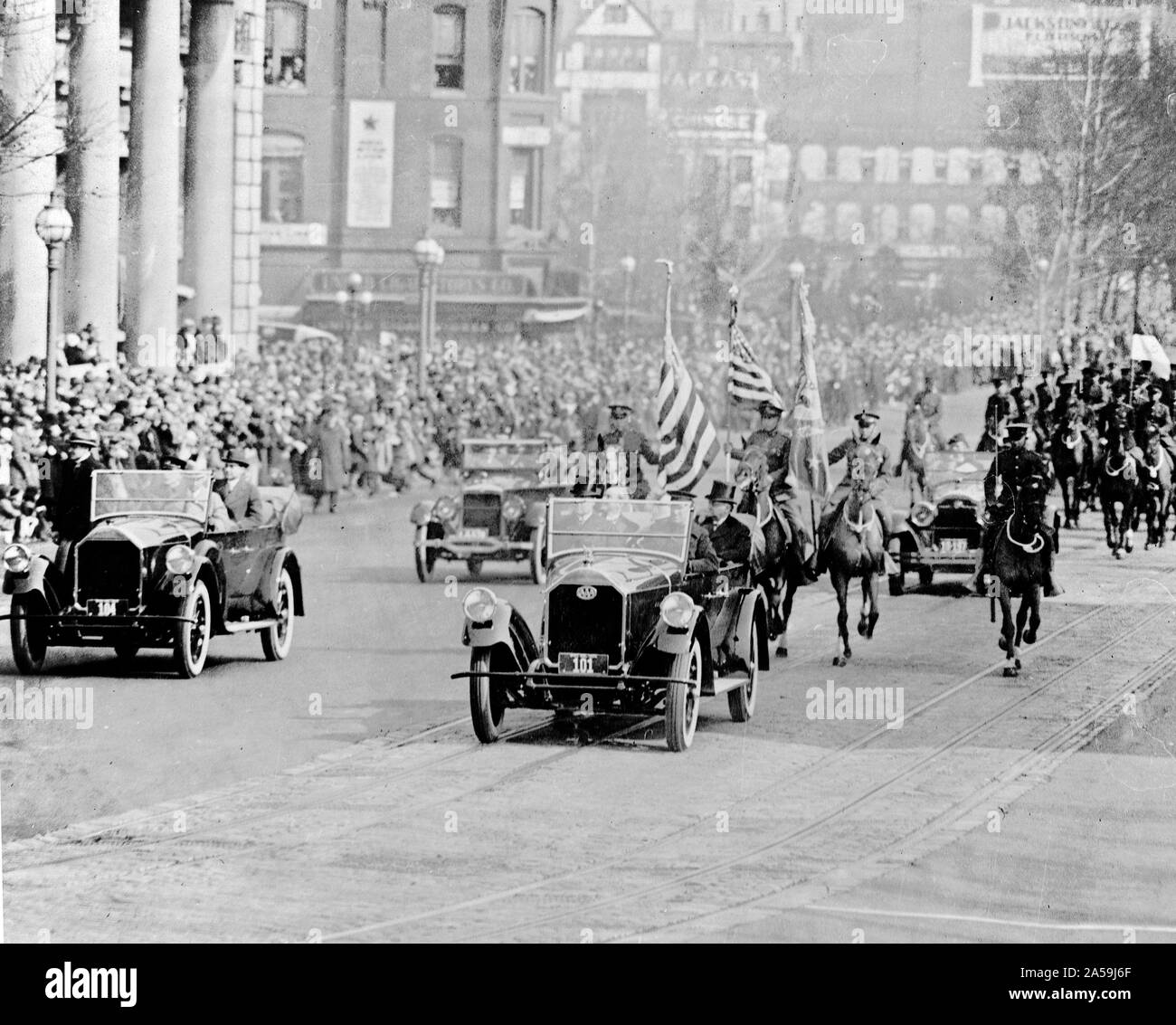 President Coolidge returning form [sic] the Capitol March 4, 1925 Stock ...