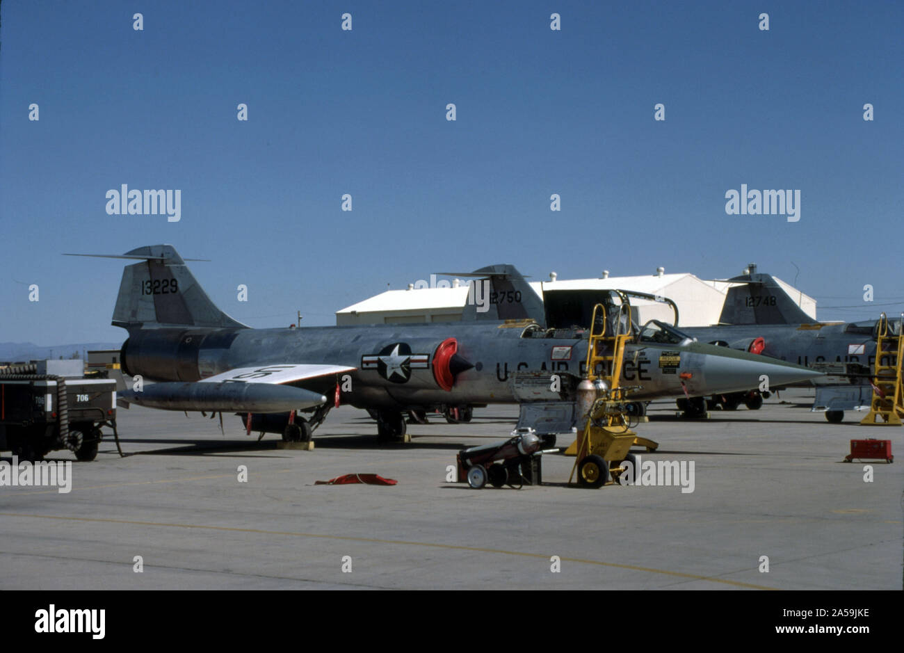 USAF / United States Air Force - Deutsche  Luftwaffe / German Air Force - Lockheed F-104G Starfighter Stock Photo
