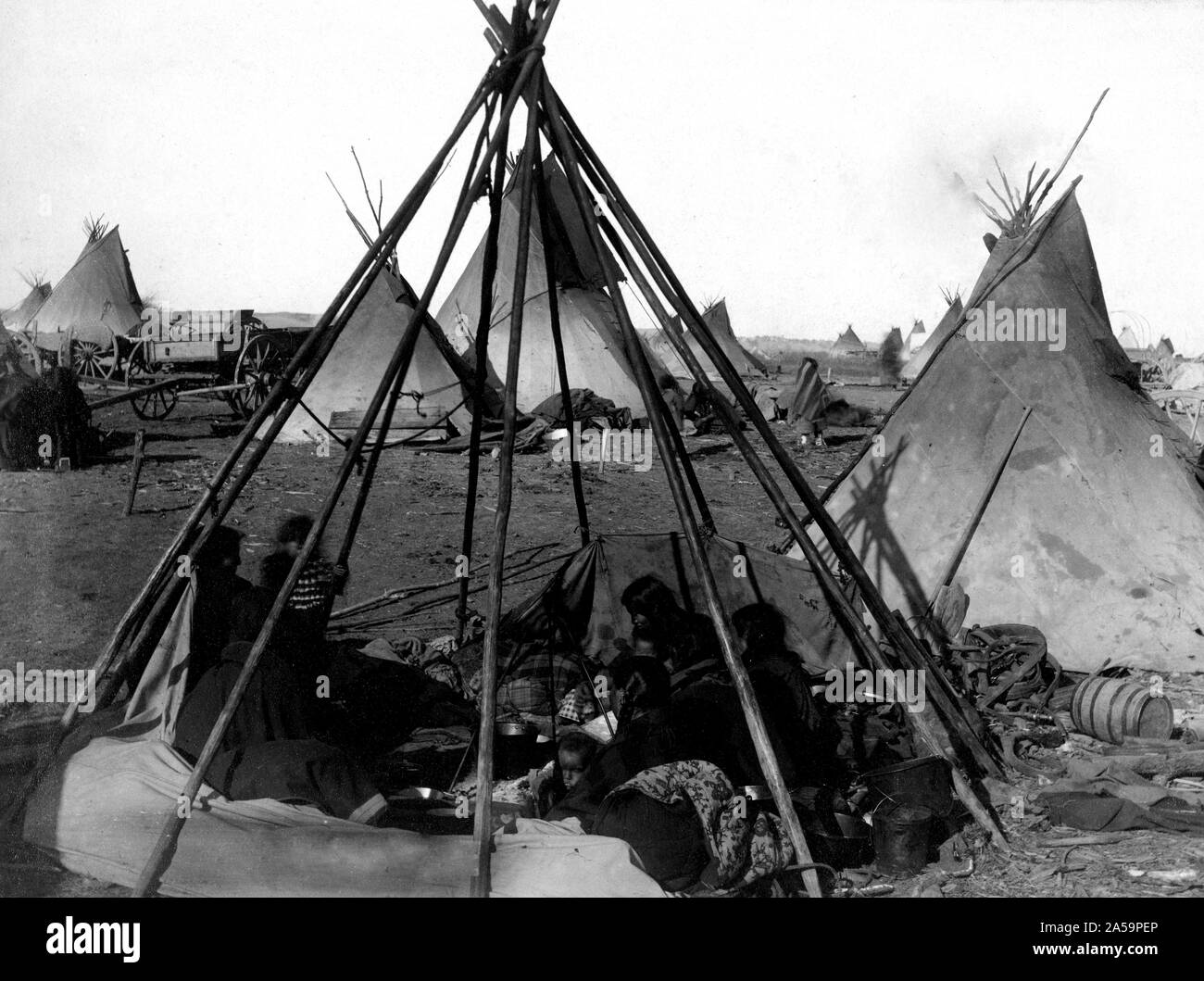 Tipi no skins Black and White Stock Photos & Images - Alamy
