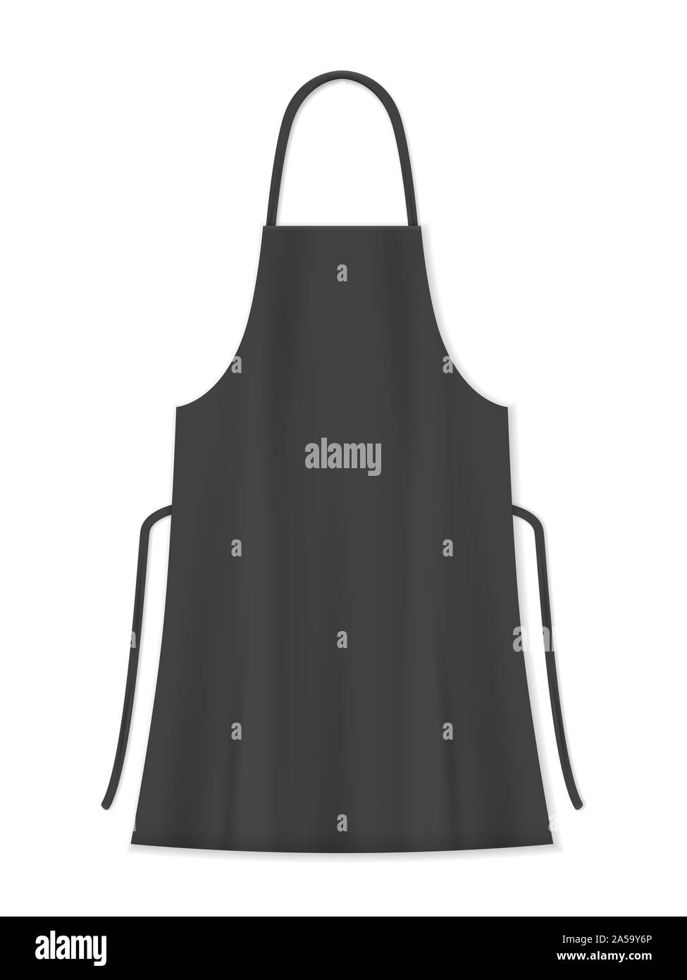 Kitchen apron on a white background. Vector illustration Stock Photo ...