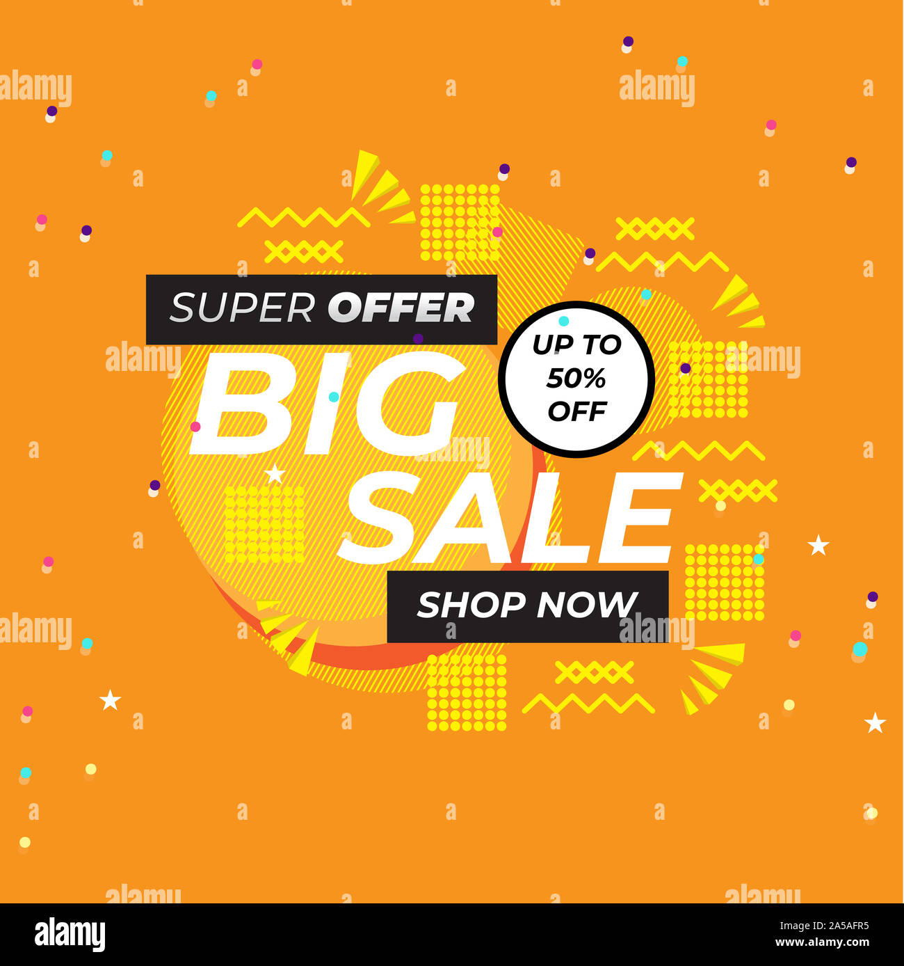 Sale banner template design, Big Sale  Ad Banners illustration Stock