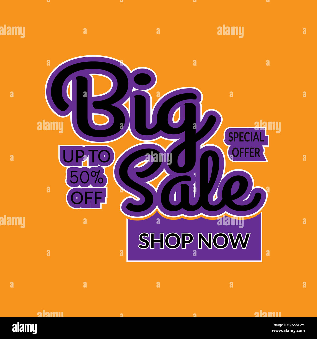 Sale banner template design, Big Sale Web Ad Banners  illustration. Stock Photo