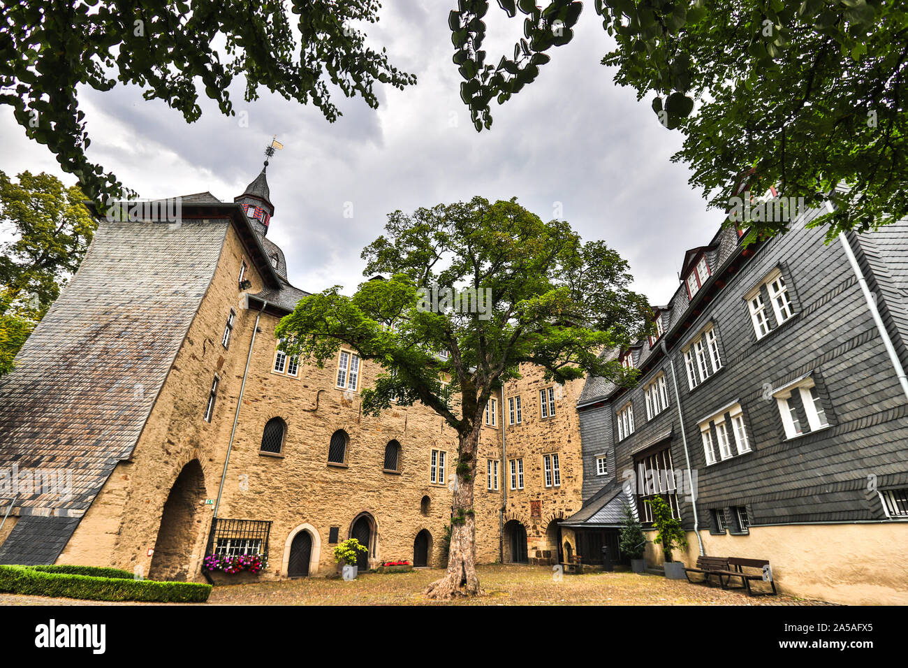 siegen upper castle historic city siegen germany Stock Photo