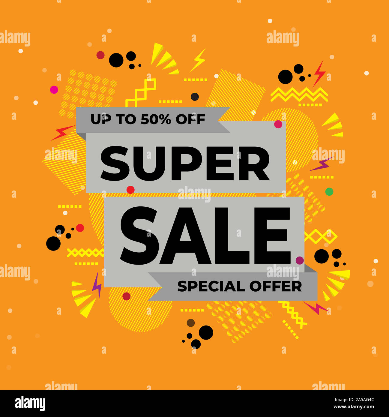 Sale banner template design, Super Sale  Ad Banners illustration