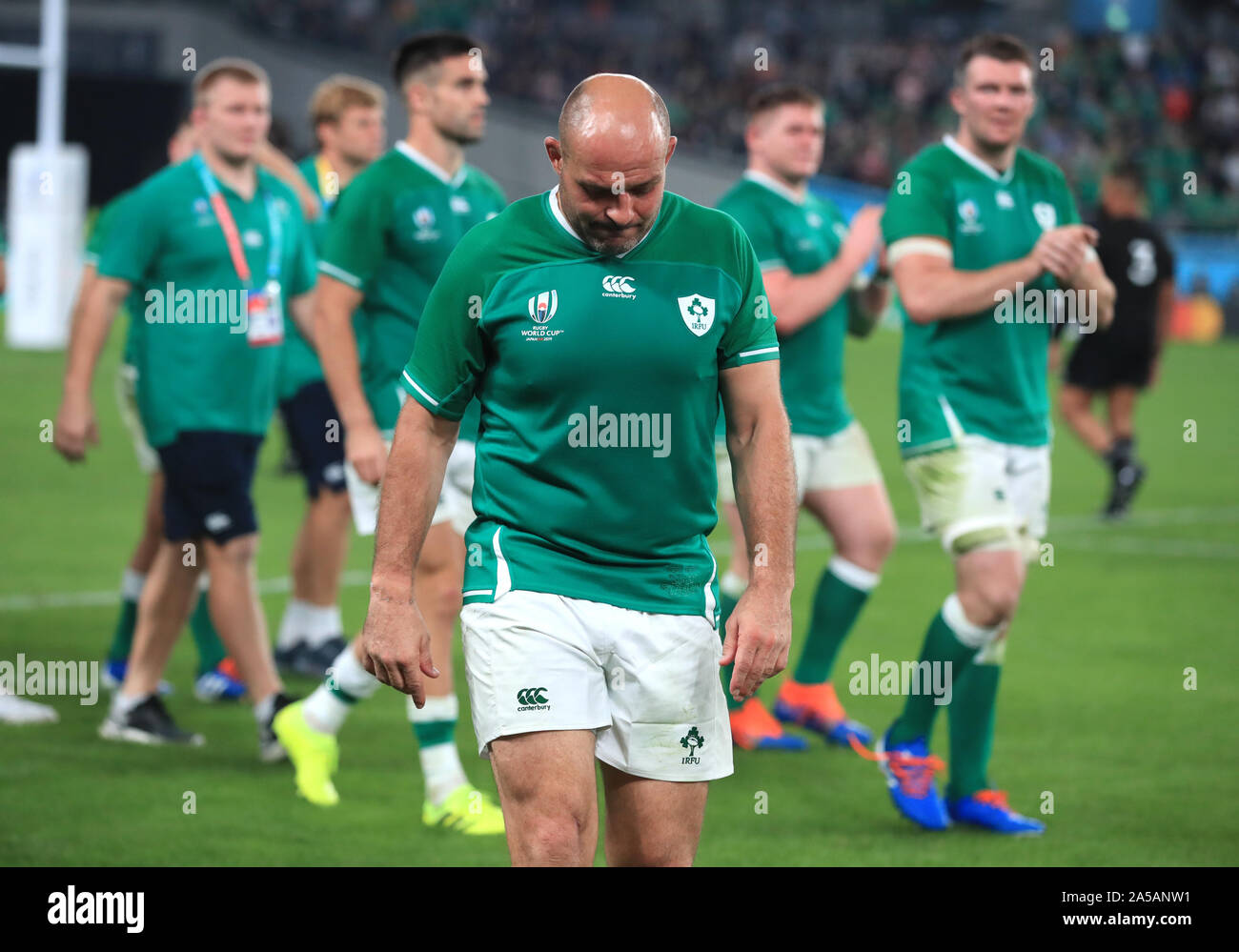 Ireland's Rory Best appears dejected after the 2019 Rugby World Cup ...