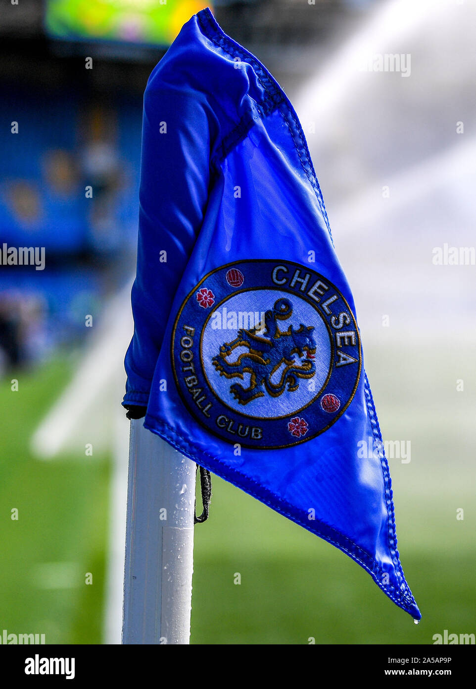 Chelsea football club flag hi-res stock photography and images - Alamy