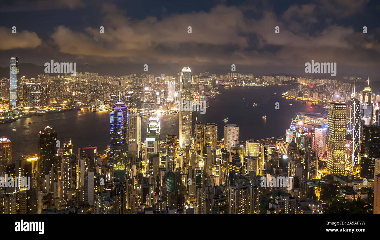 Hong kong harbor from ship hi-res stock photography and images - Alamy