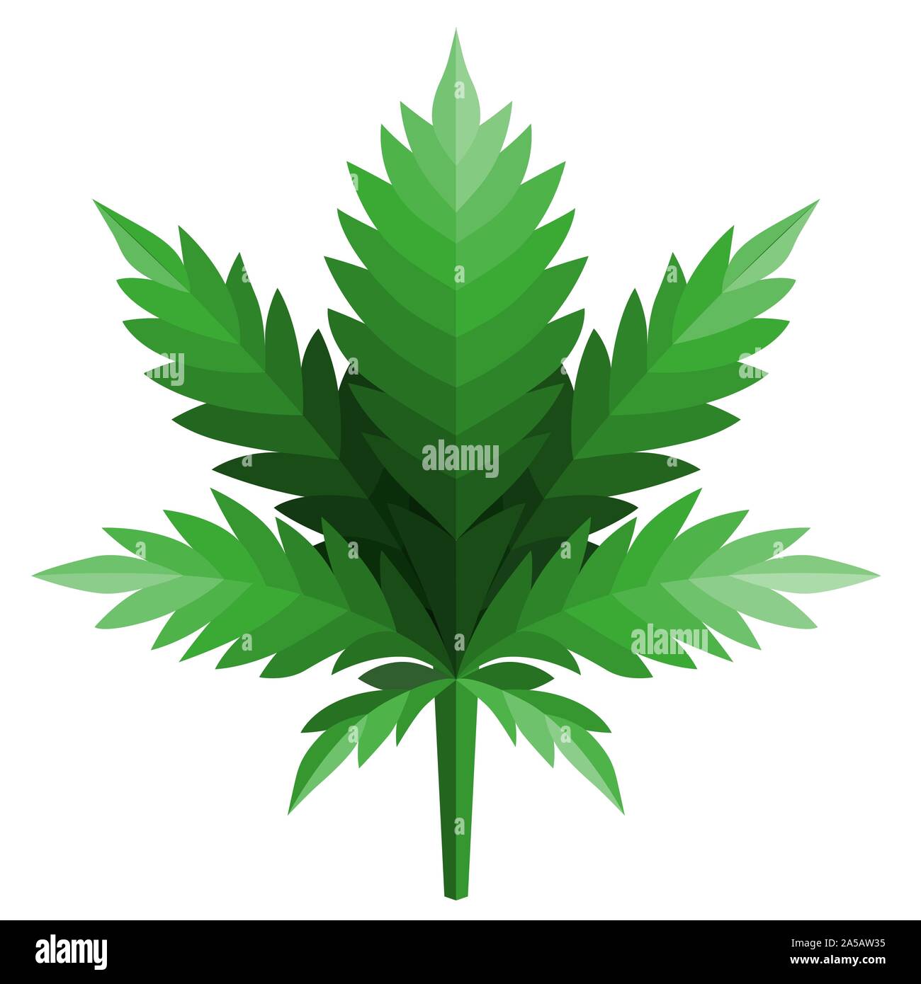 cannabis leaf logo Designs Inspiration Isolated on White Background Stock Vector