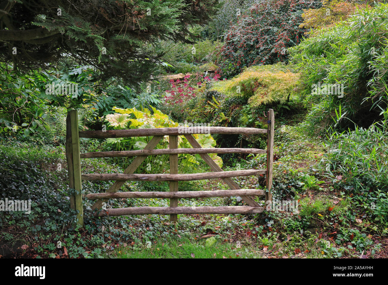 Rustic garden gate hi-res stock photography and images - Alamy