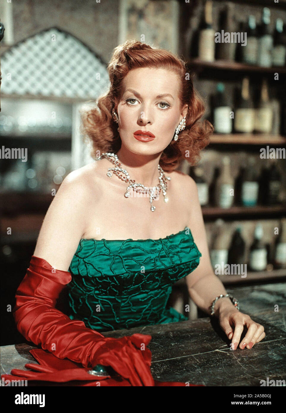MAUREEN O'HARA in MALAGA (1954), directed by RICHARD SALE. Credit: COLUMBIA PICTURES / Album Stock Photo