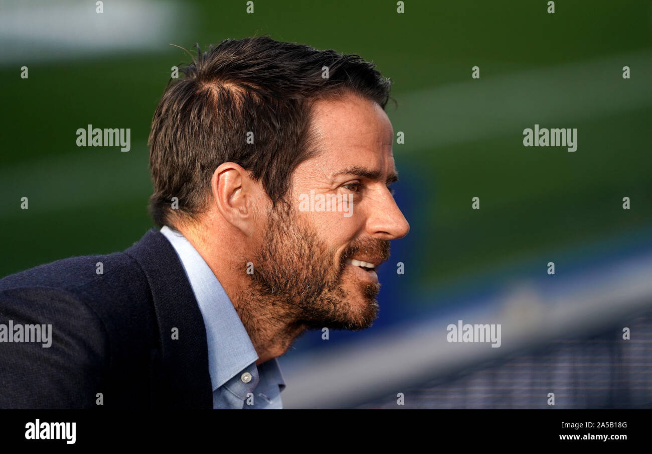 Sky Sports Pundit Jamie Redknapp ahead of the Premier League match at ...
