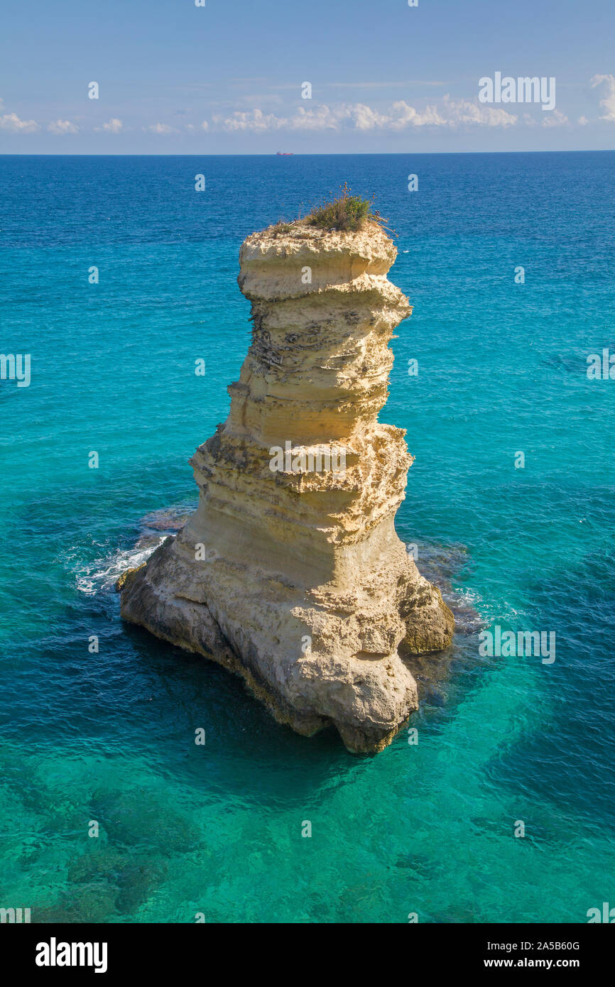 Torre Sant'Andrea, natural paradise at Sant'Andrea, Lecce, Apulia, Italy Stock Photo