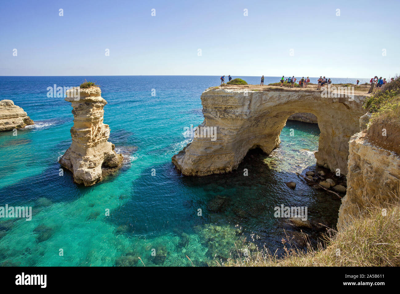 Torre Sant'Andrea, natural paradise at Sant'Andrea, Lecce, Apulia, Italy Stock Photo