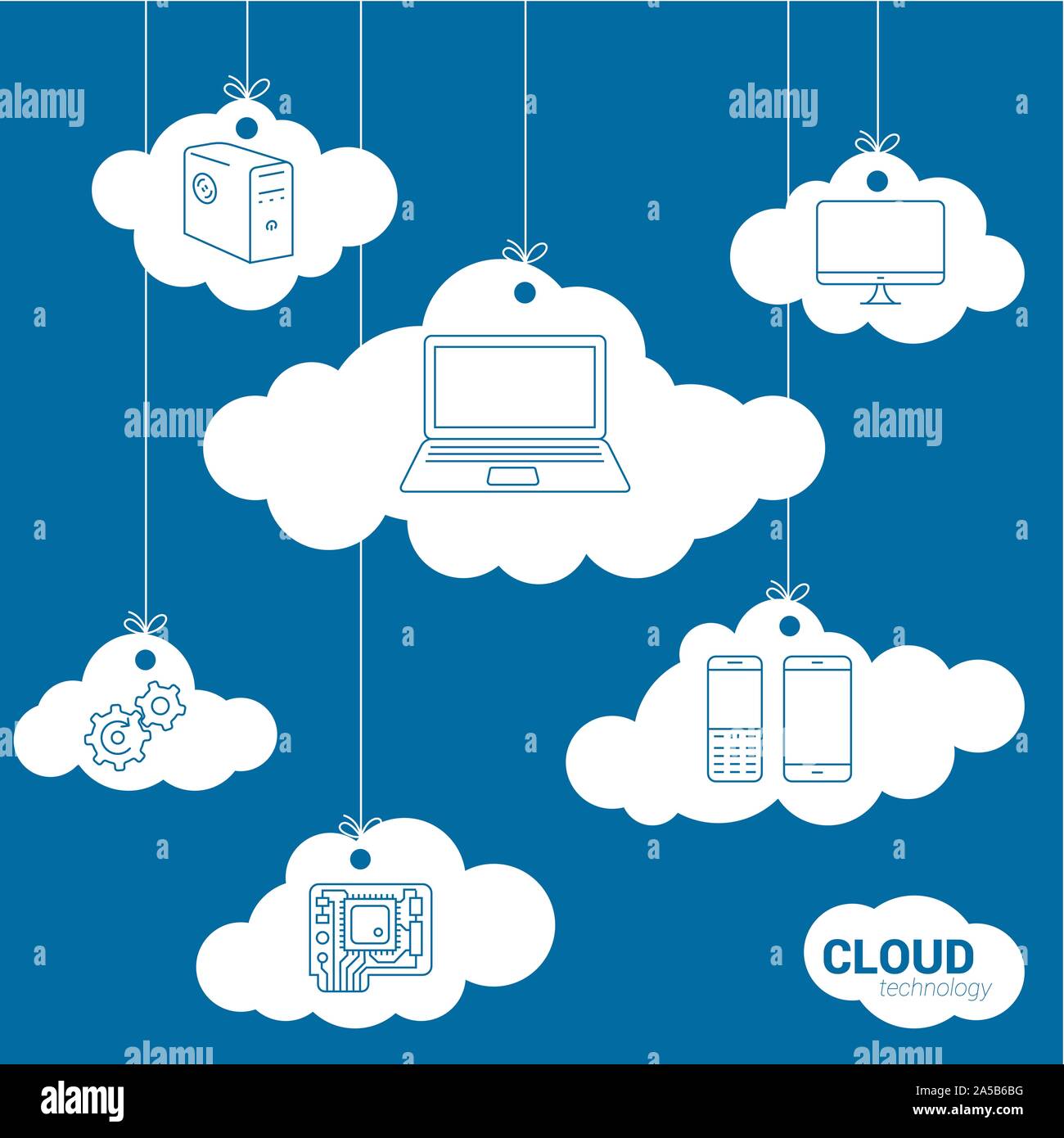Cloud network technology concept Stock Vector Image & Art - Alamy