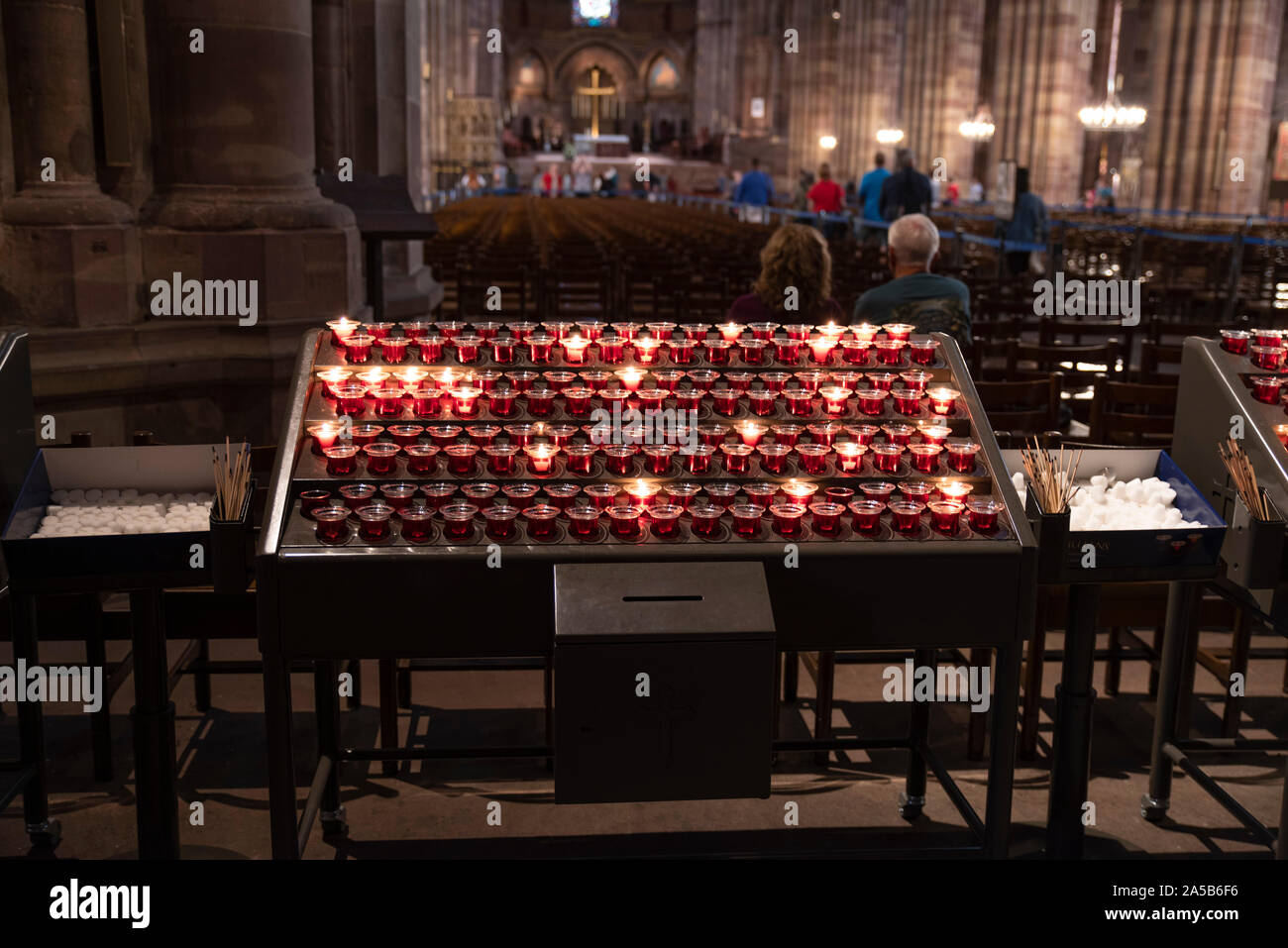 Altar Candles Catholic Church High Resolution Stock Photography and