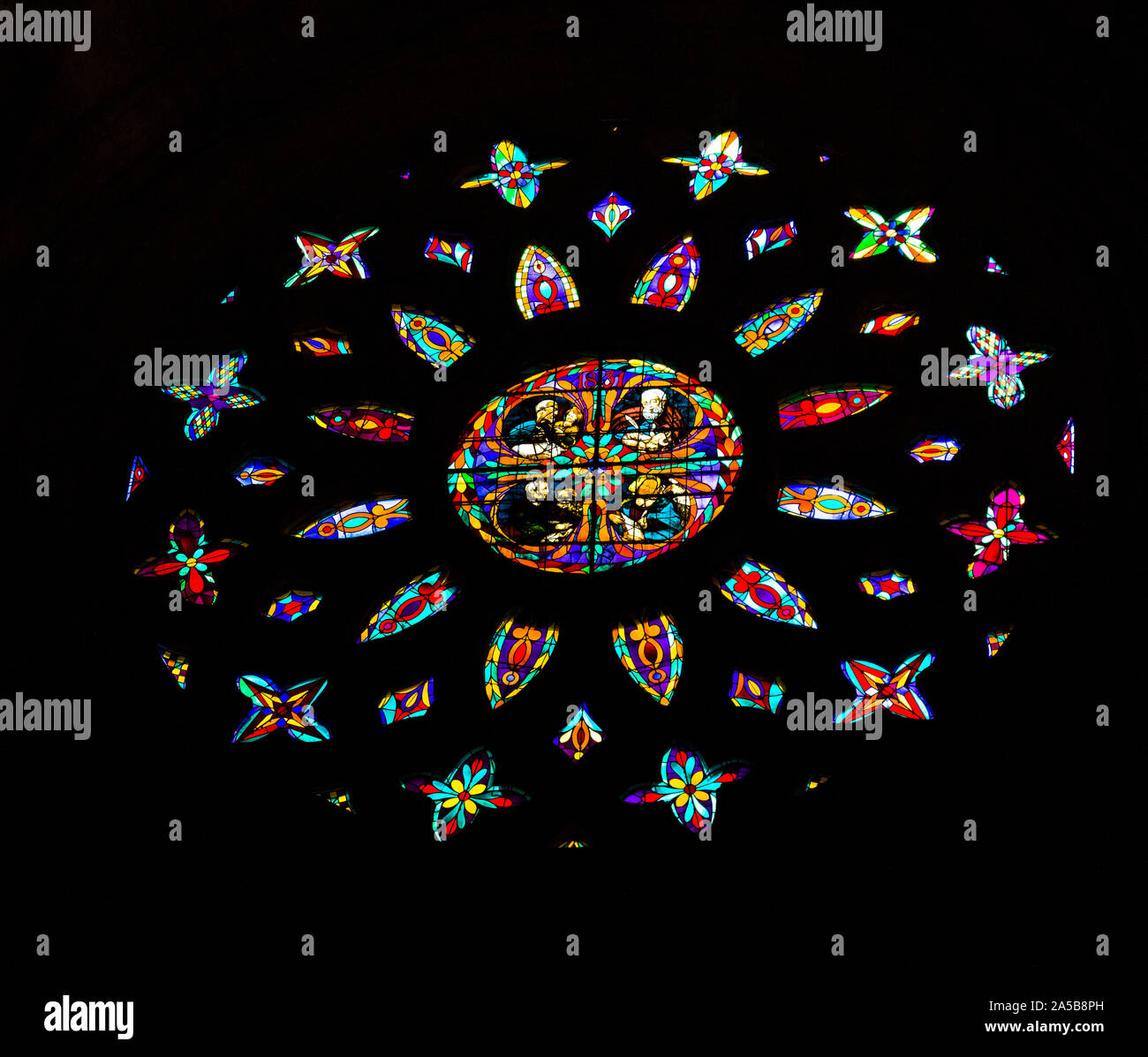 Stained Glass windows in The Cathedral of Seville also known as