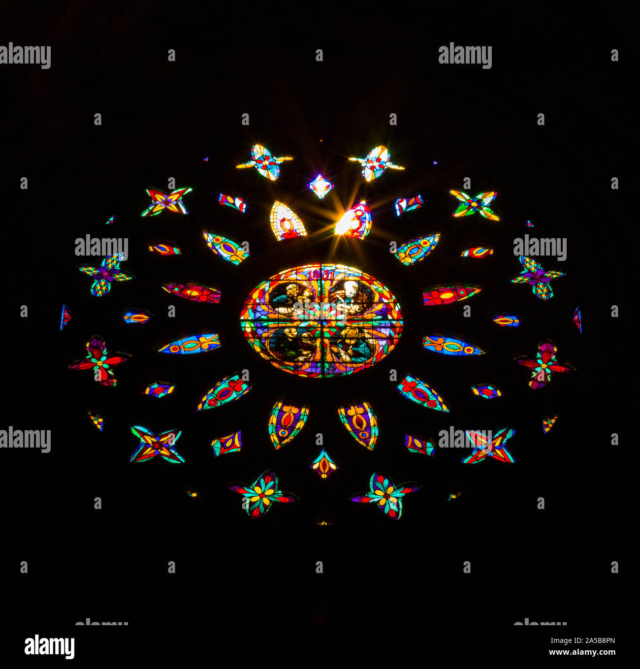 Stained Glass windows in The Cathedral of Seville also known as